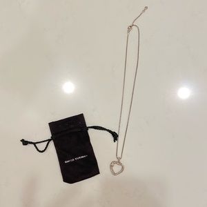 David Yurman heart diamond 16inch necklace